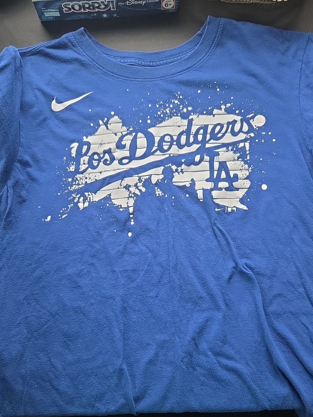 Nike Womens Los Dodgers Blue Graphic Tee